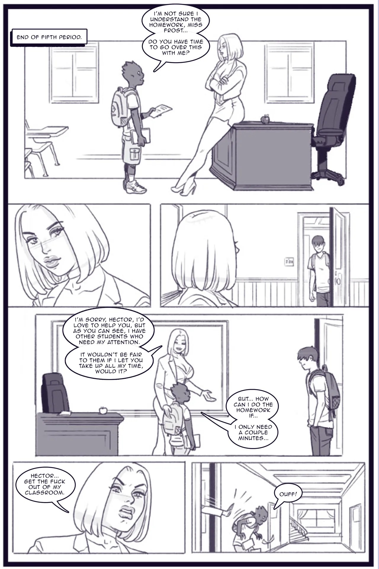 X Academy Bimbofied Porn Comic english 18