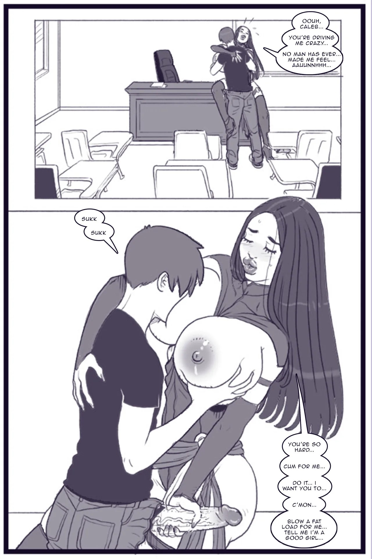 X Academy Bimbofied Porn Comic english 43