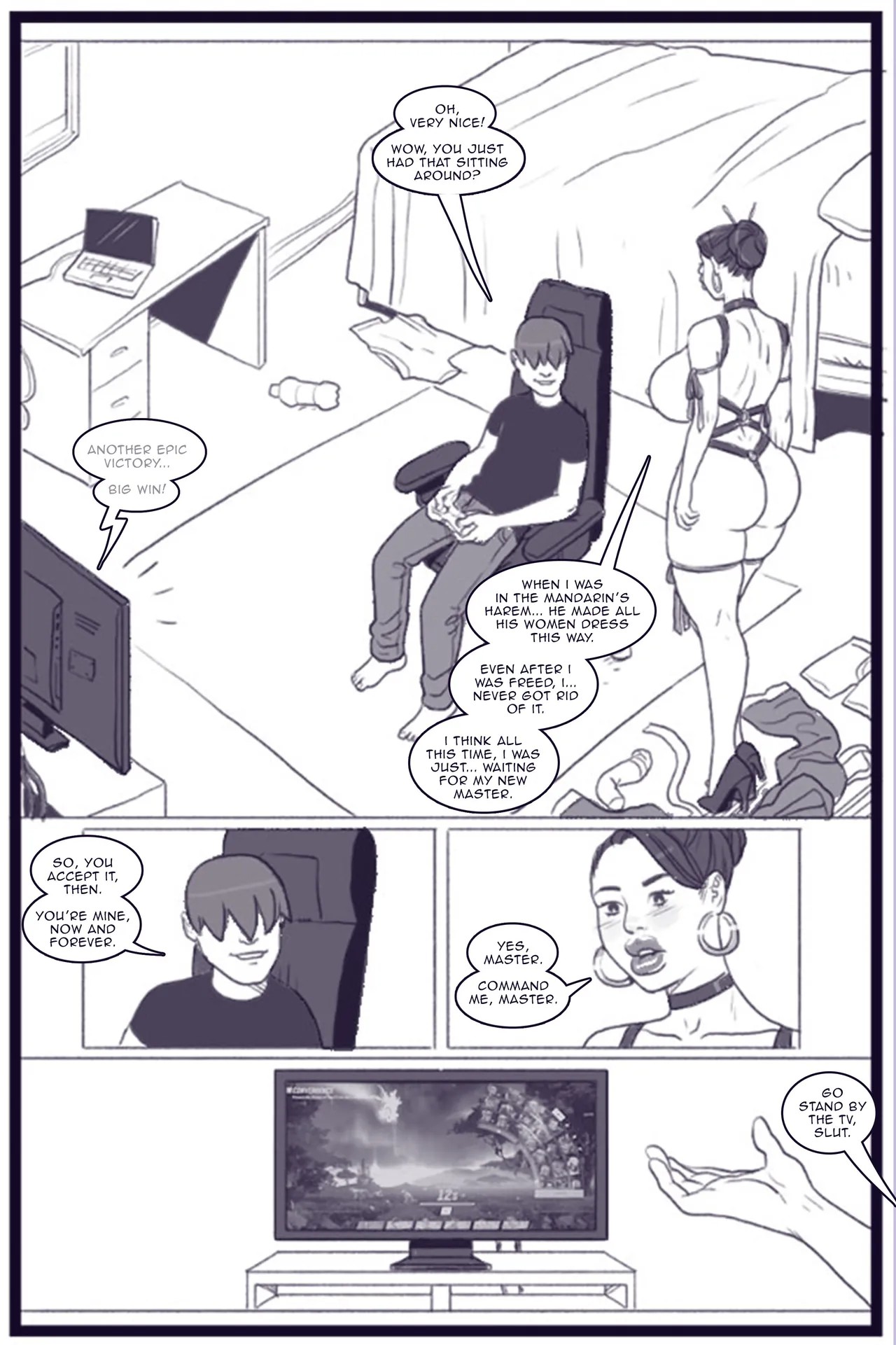 X Academy Bimbofied Porn Comic english 49