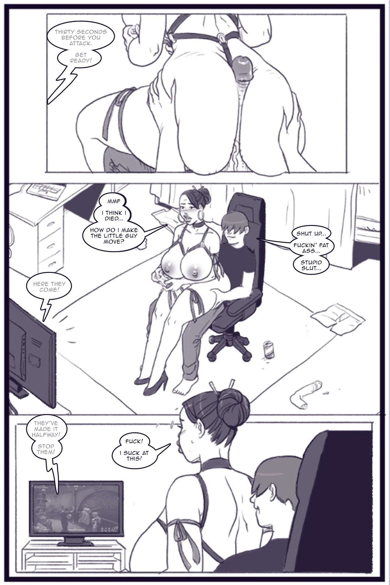 X Academy Bimbofied Porn Comic english 56
