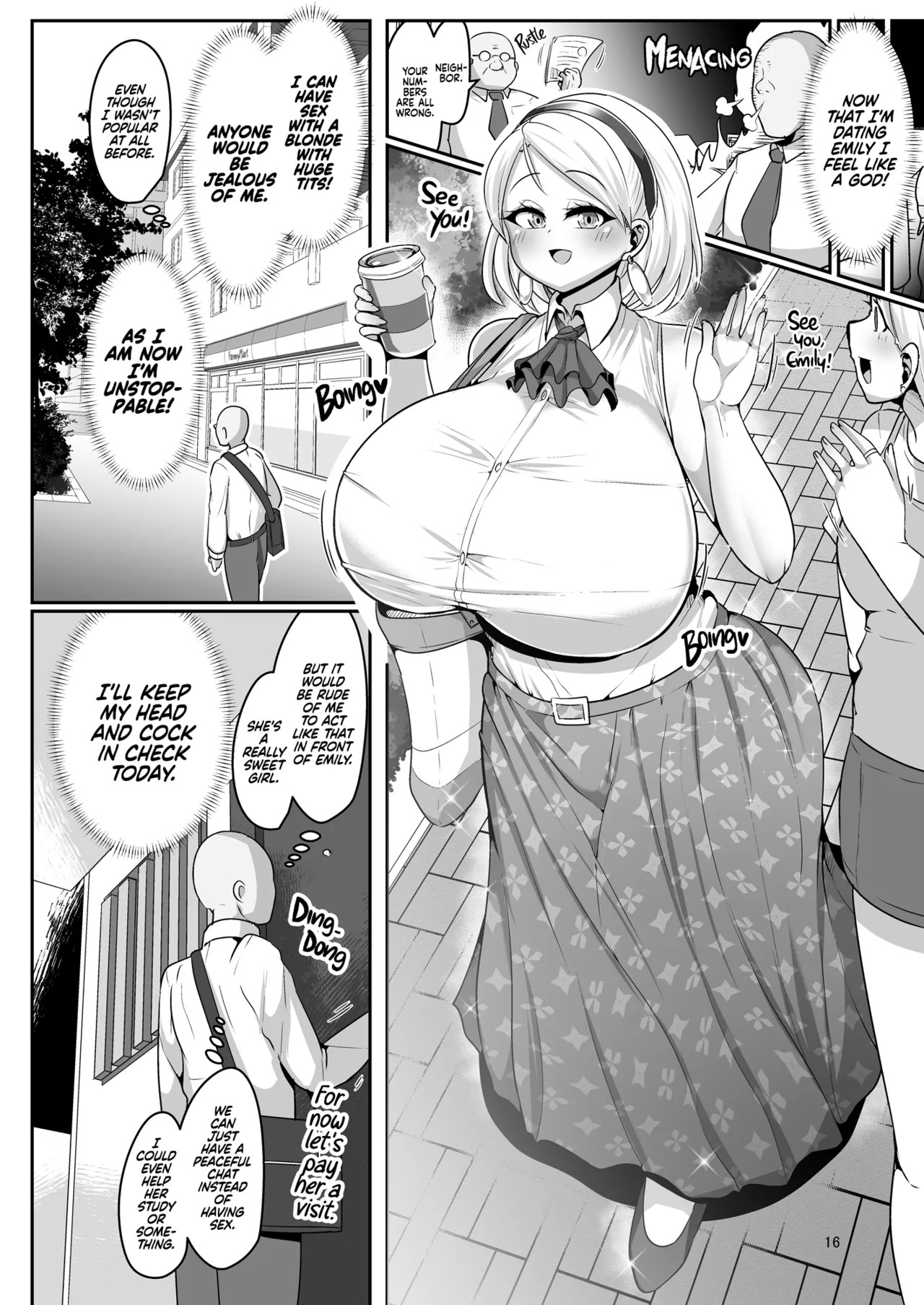A Nymphomaniac Blonde Exchange Student With Gigantic Tits Moved In Next Door!! Porn Comics english 18
