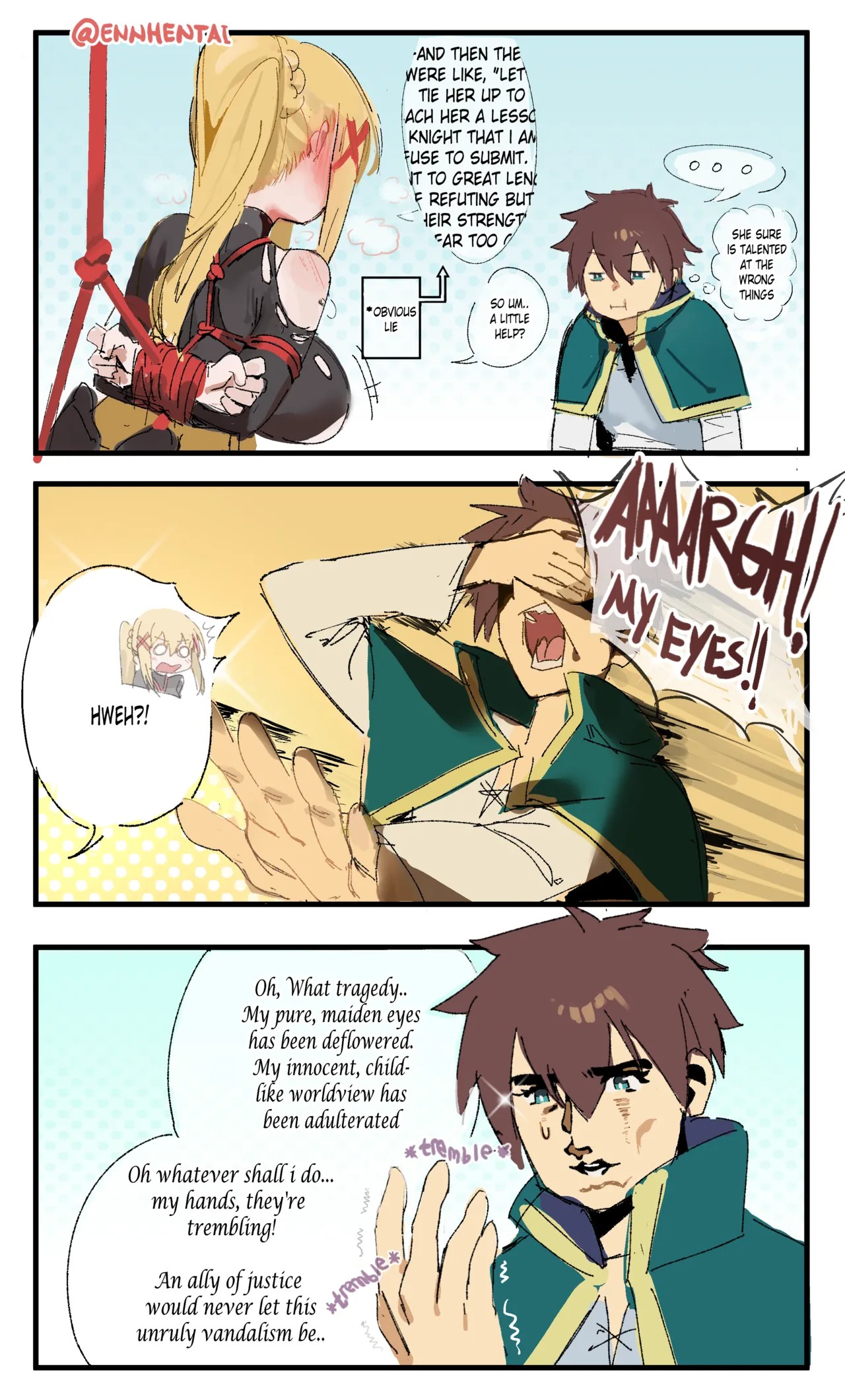 Dorkness x Kazuma Porn Comics english 02
