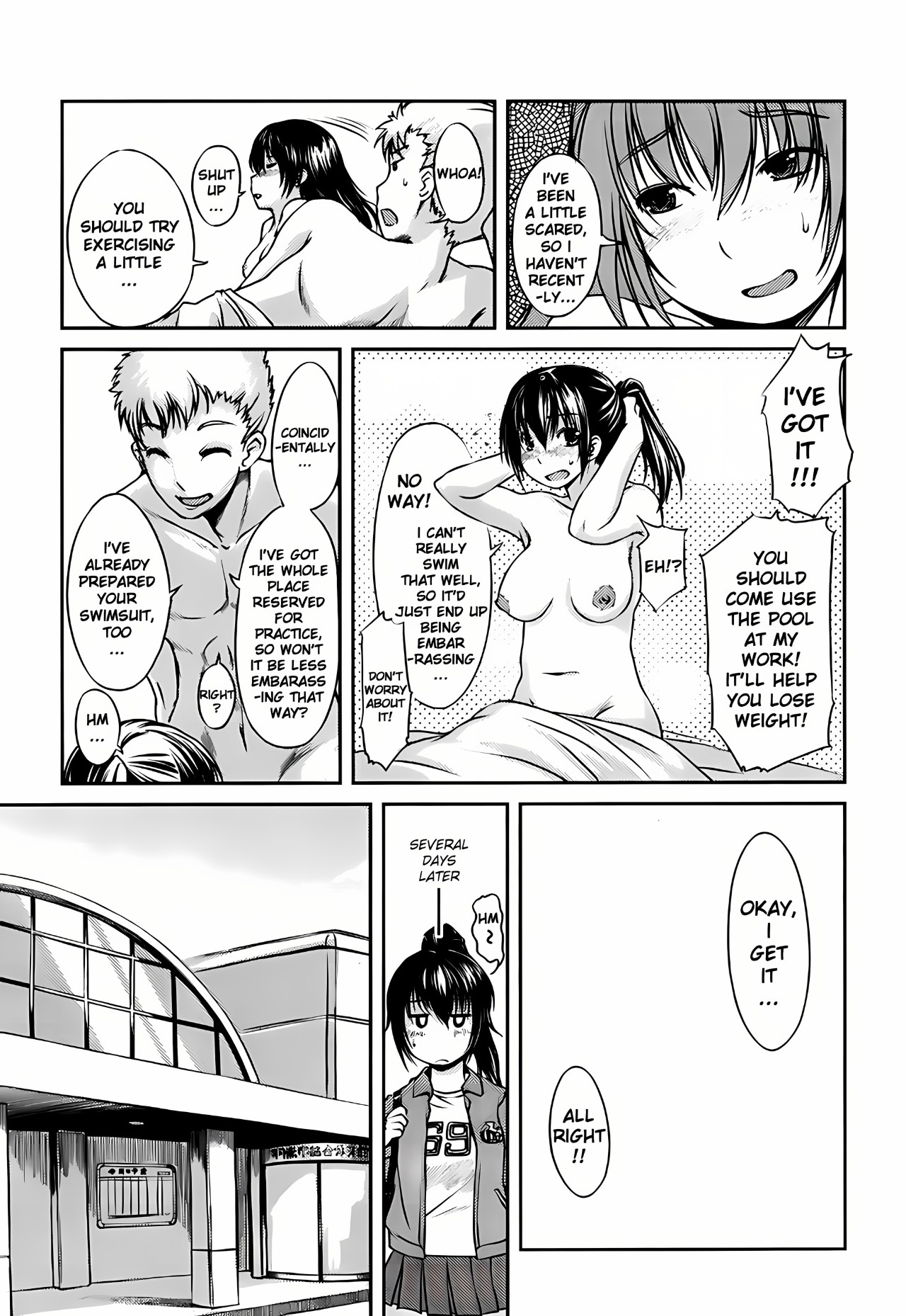 Girlfriend in Swimsuit Part 3: Mizuho! Exercise! Porn Comics english 04