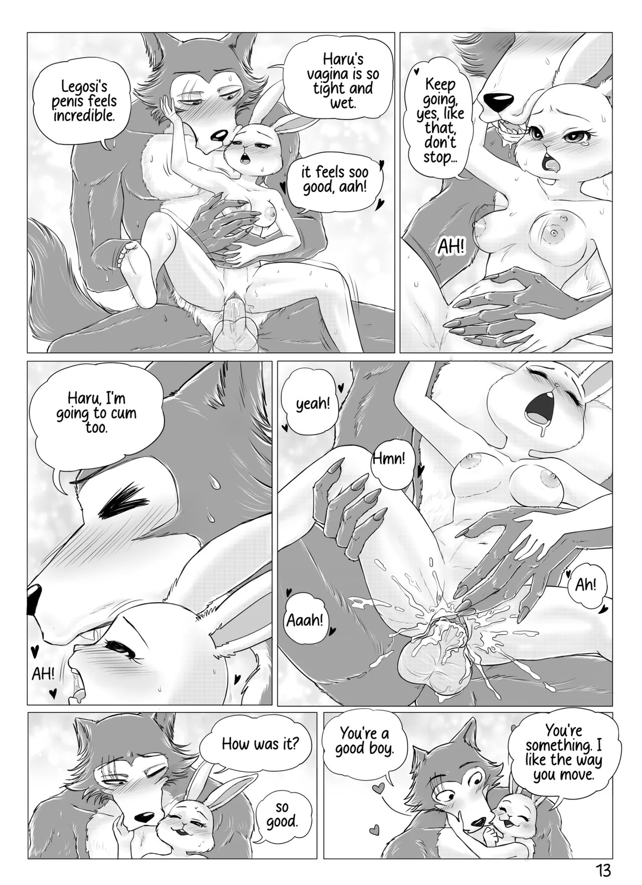 Legoshi x Haru Fanfiction Porn Comics english 13