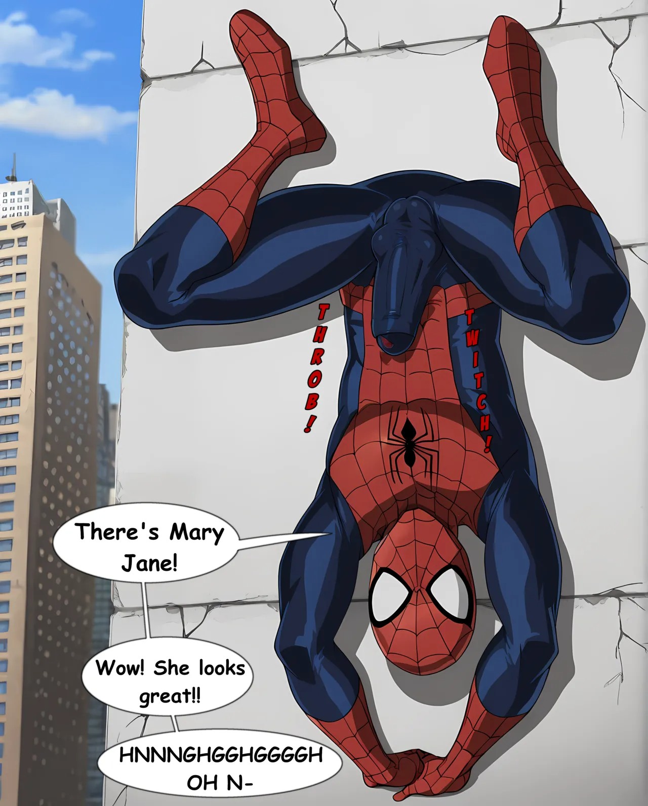 Mary Jane Gets a Cum Shower Porn Comics english 03