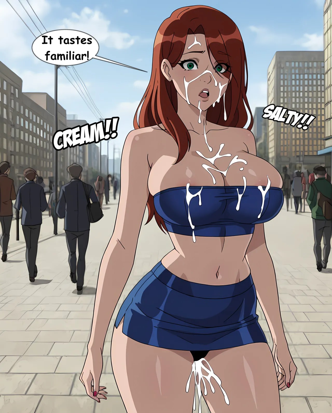 Mary Jane Gets a Cum Shower Porn Comics english 07