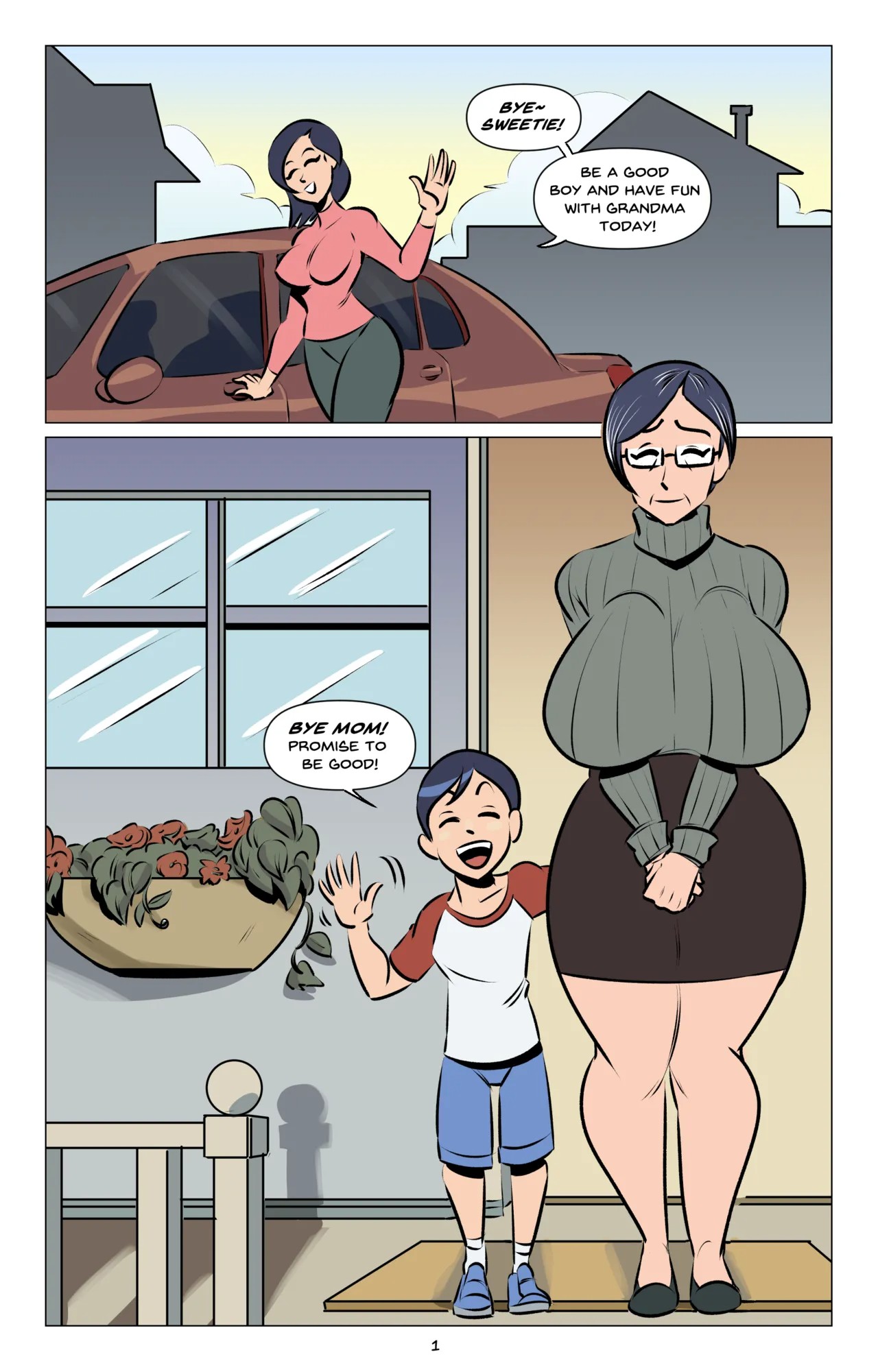 My Granny? The Former Sexy Star?! Porn Comics english 02