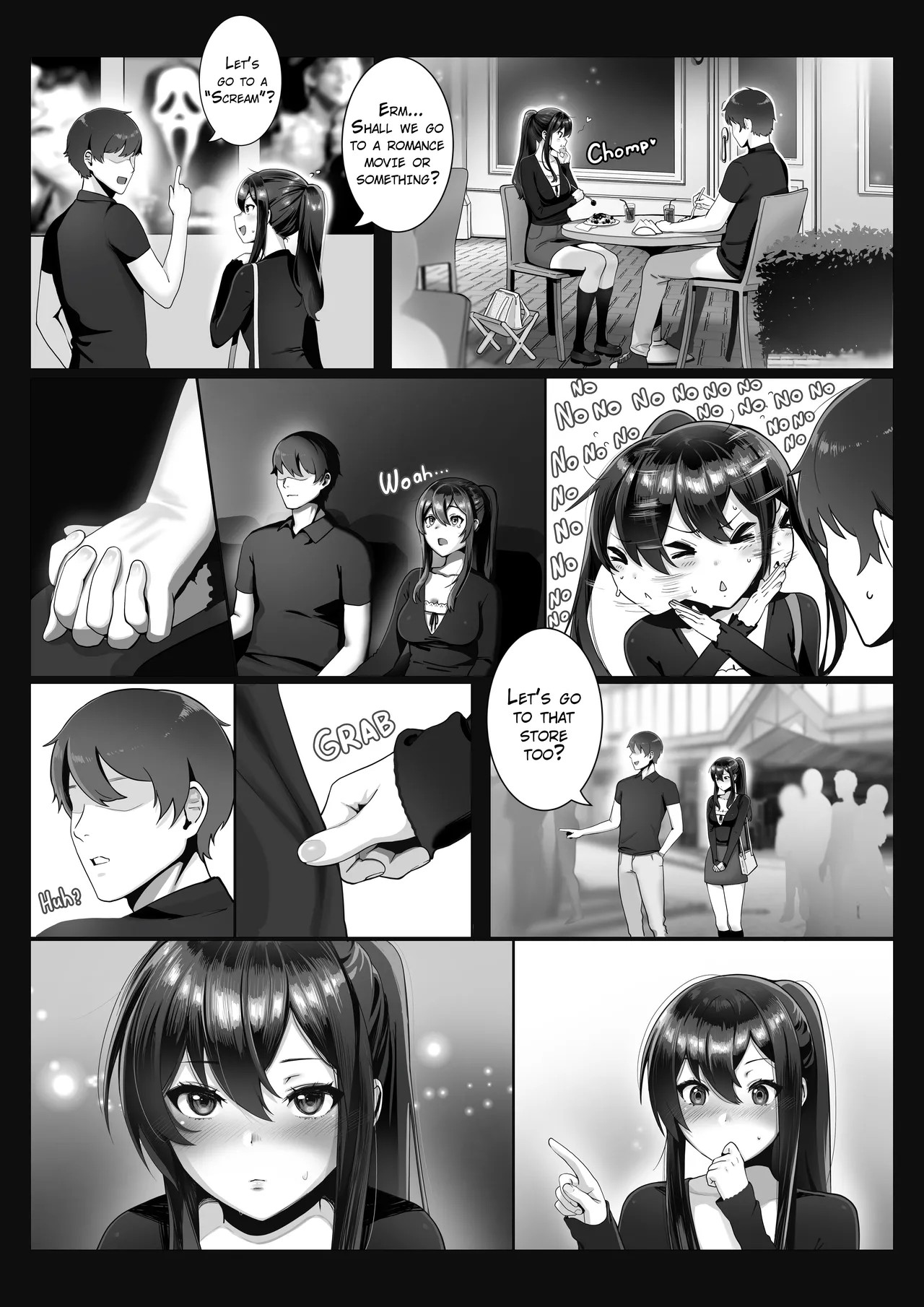 Nanami-chan Can't Resist After a Date! Cafe, Cinema, Love Hotel Porn Comics english 03