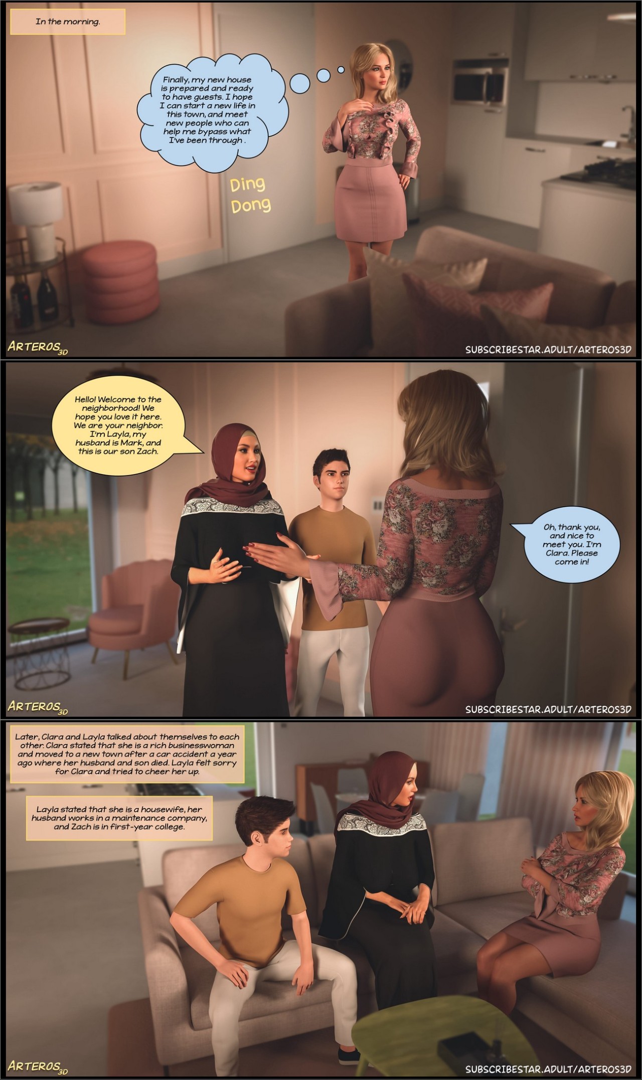 New Passion In Town By Arteros3D Porn Comics english 02