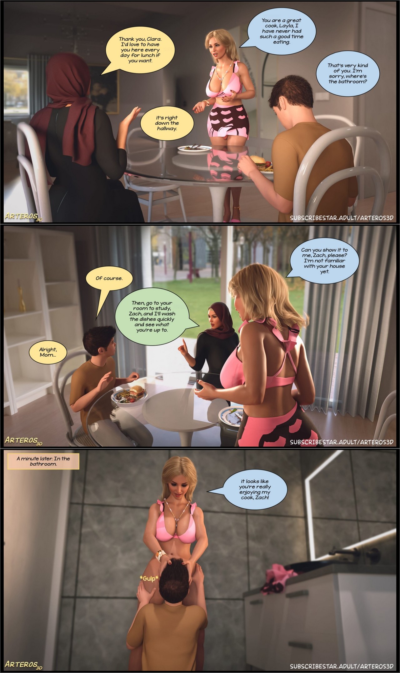 New Passion In Town By Arteros3D Porn Comics english 11