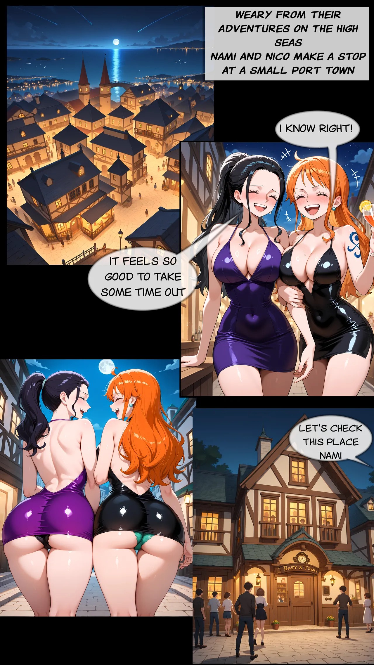 Nico And Nami: Tipsy Sluts Porn Comics english 02