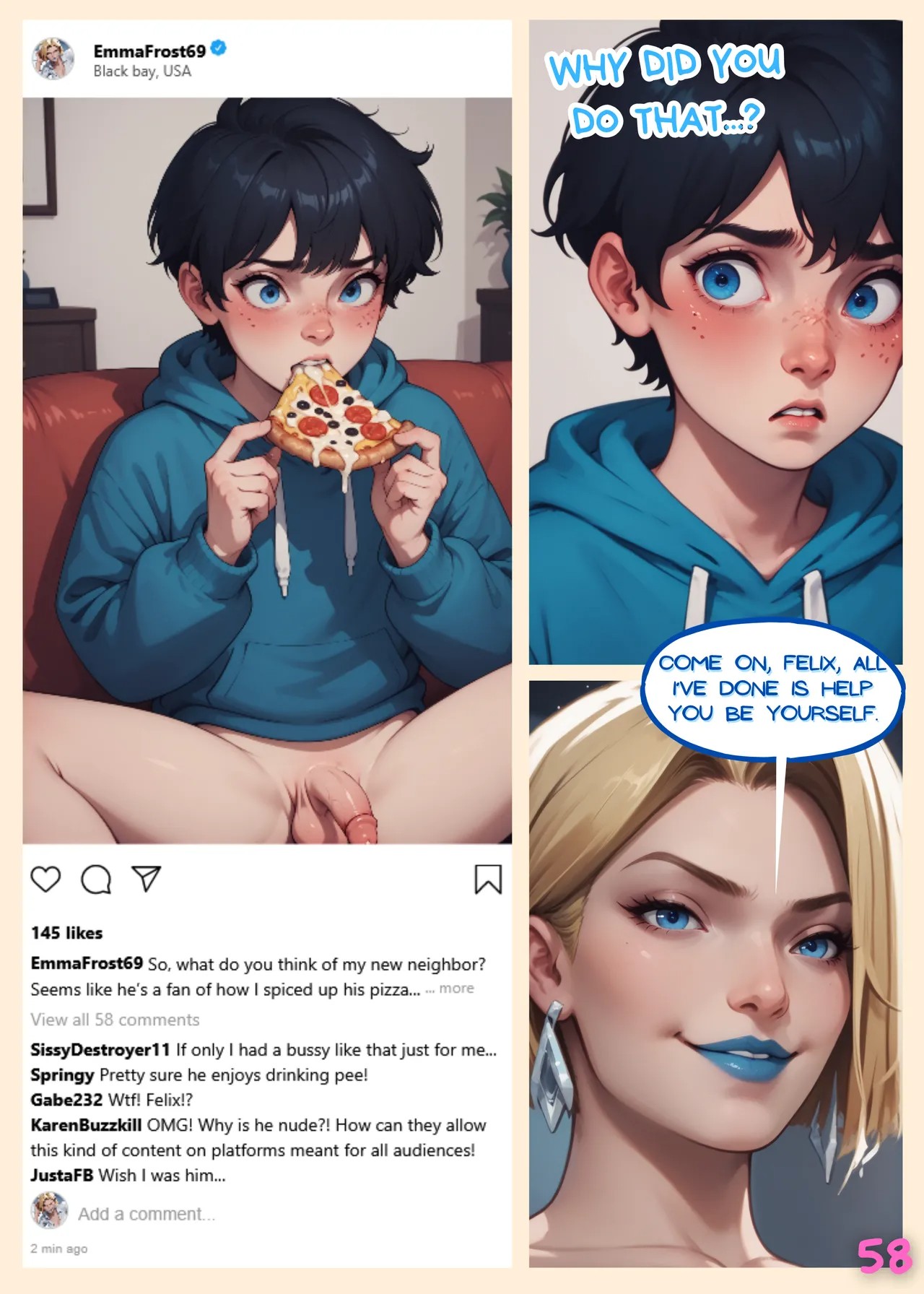 Pizza Delivery By Semaiana  Porn Comics english 59