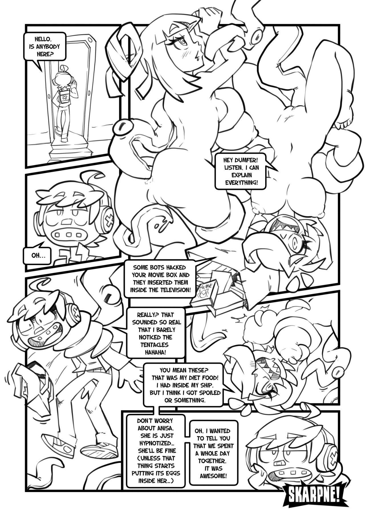 Skarpworld Part 6: Movie Night Porn Comics english 18