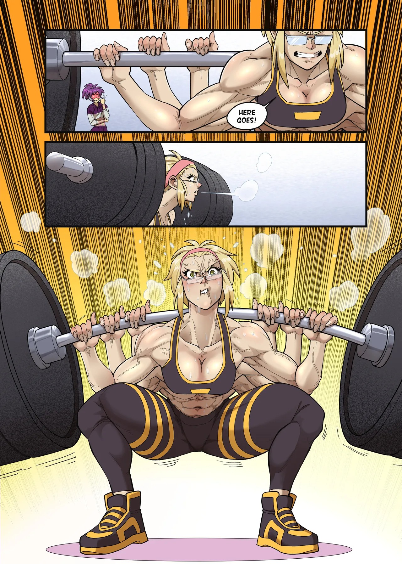 Spinny And Mecha Maid Hit The Gym Porn Comics english 04