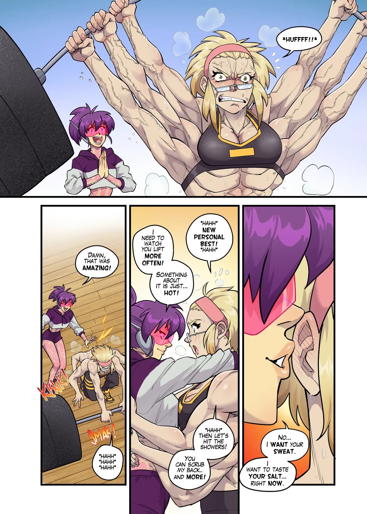 Spinny And Mecha Maid Hit The Gym Porn Comics english 06