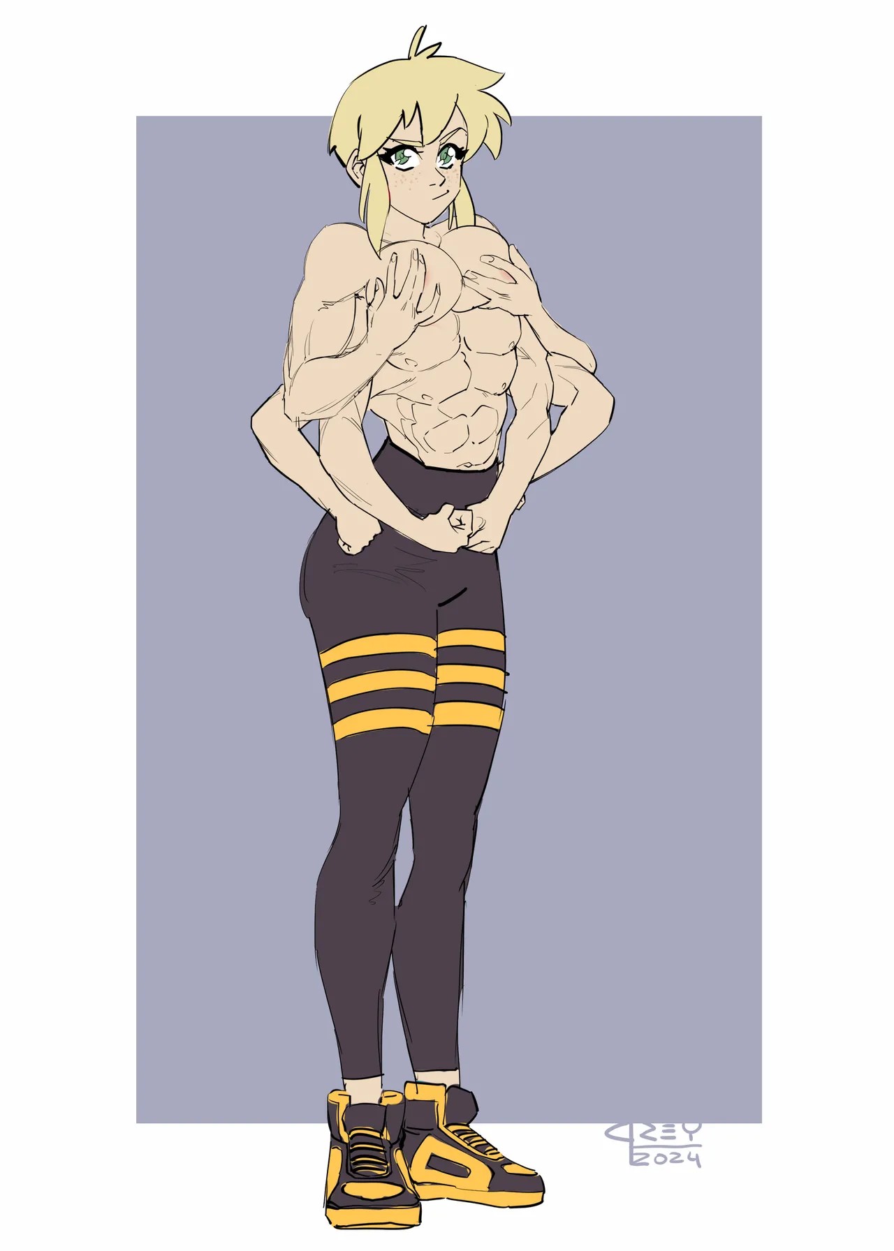 Spinny And Mecha Maid Hit The Gym Porn Comics english 22