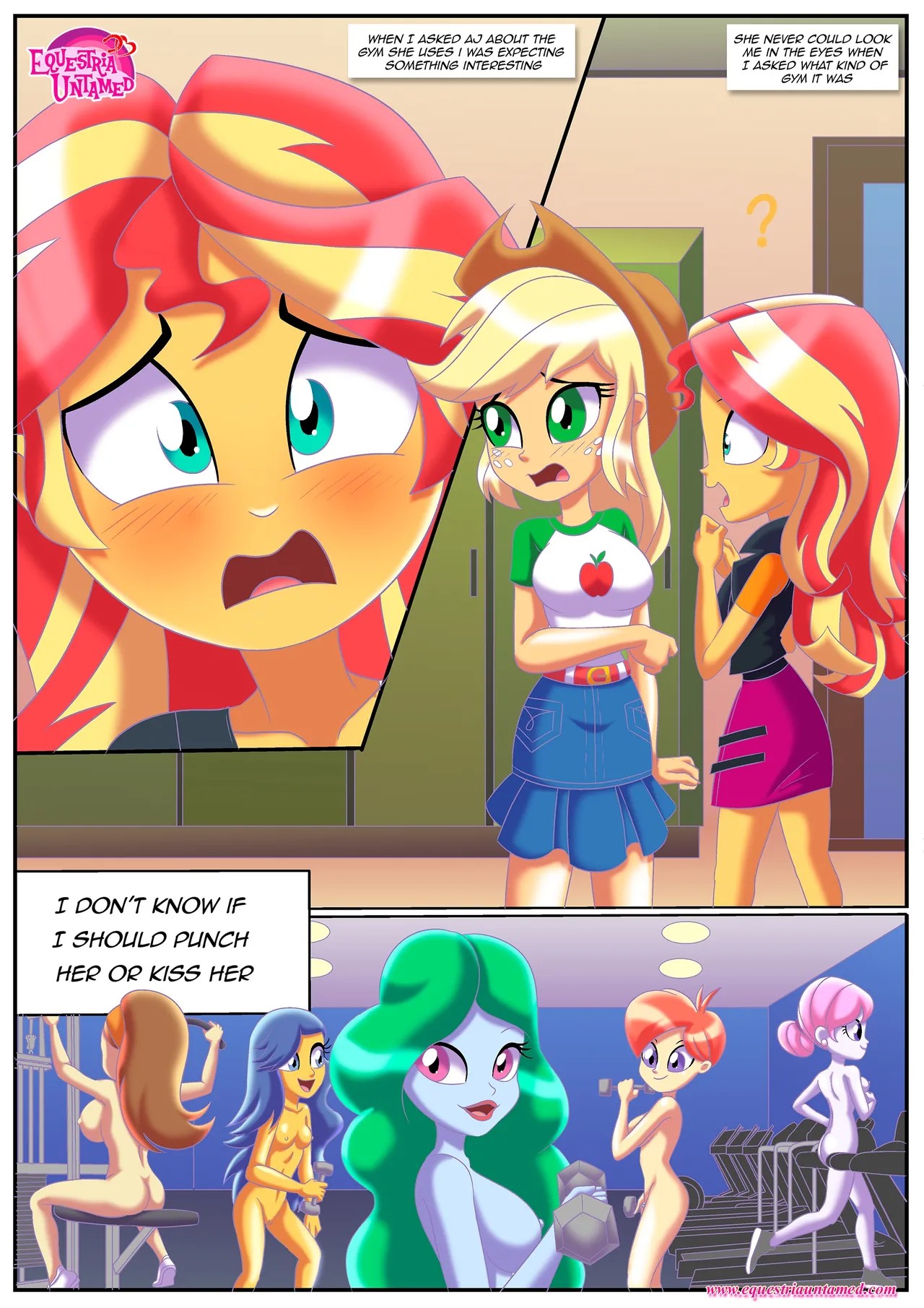 Sunset's Steamy Workout Porn Comics english 02