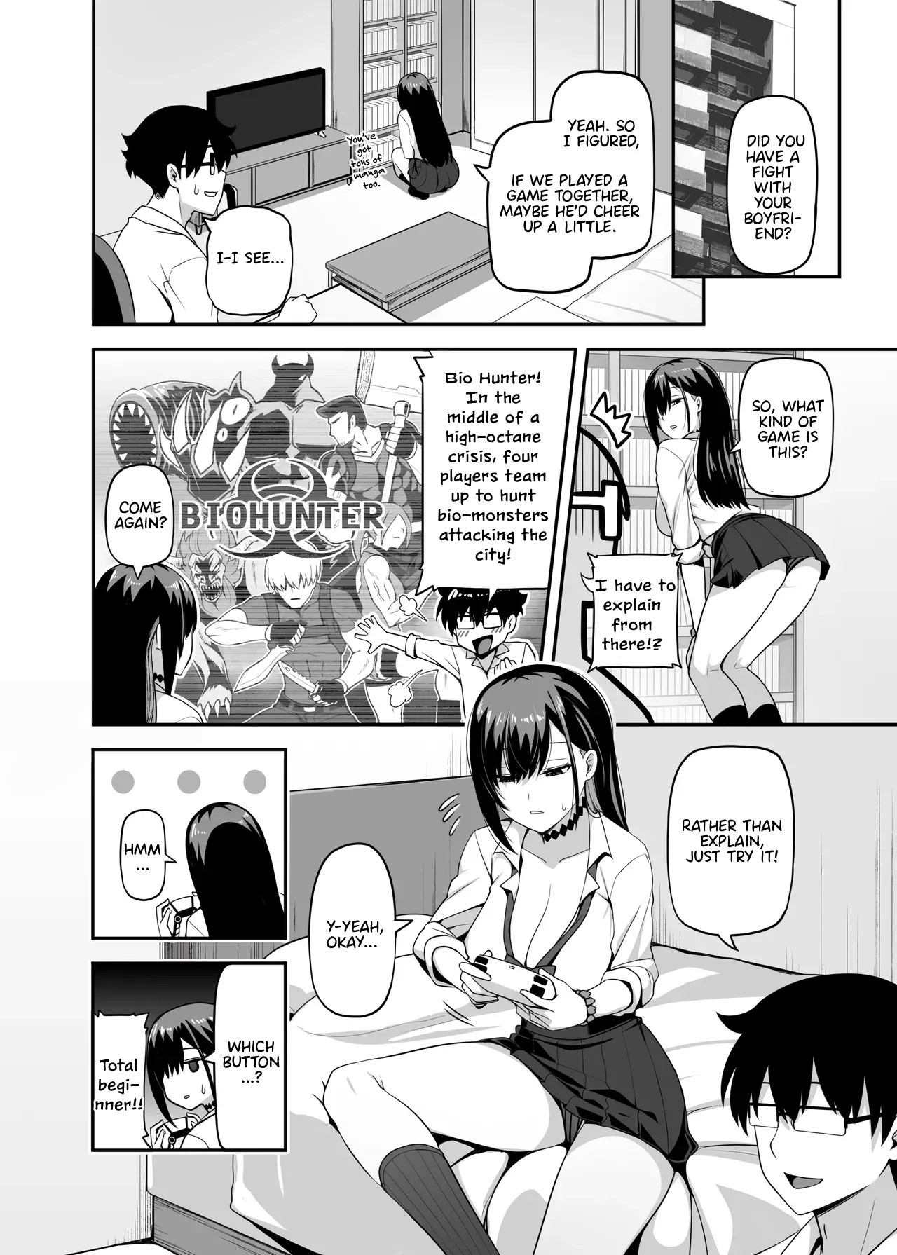 That Time Gal From My Class Came Over And We Tried Out A Hunting Game Together Porn Comics english 05