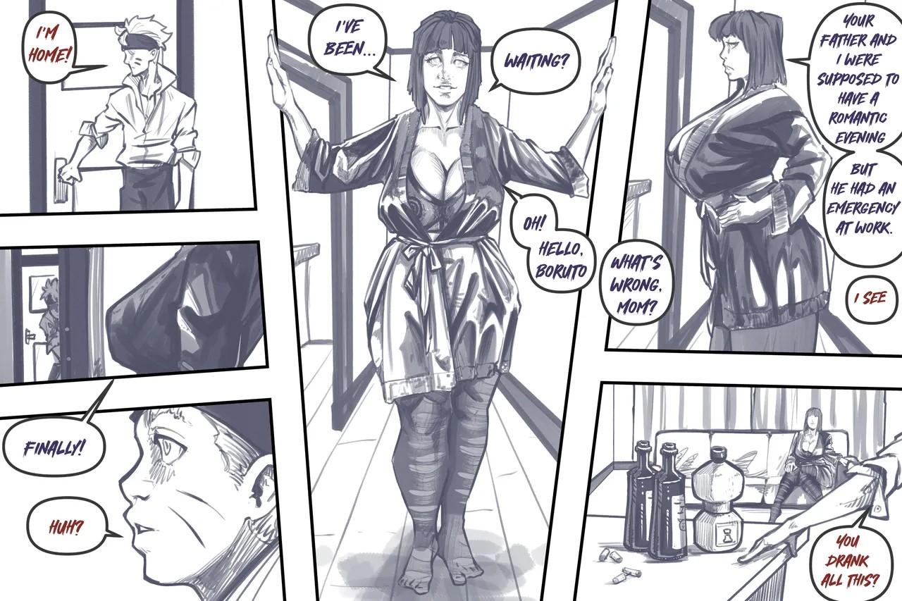 BoruHina: Late Night Porn Comics english 02