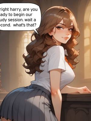 Harry And Hermione Fuck Before Studying 