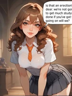 Harry And Hermione Fuck Before Studying  Porn Comics english 02