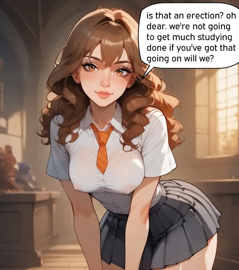 Harry And Hermione Fuck Before Studying  Porn Comics english 02