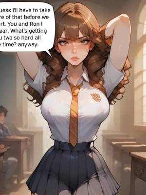 Harry And Hermione Fuck Before Studying  Porn Comics english 03