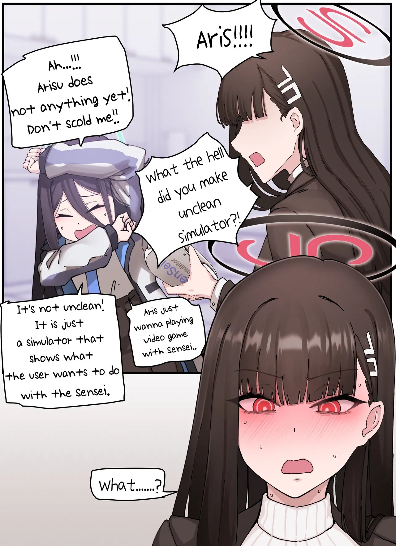 Kivotos Gravure Part 3: Sensei Simulator Porn Comics english 09