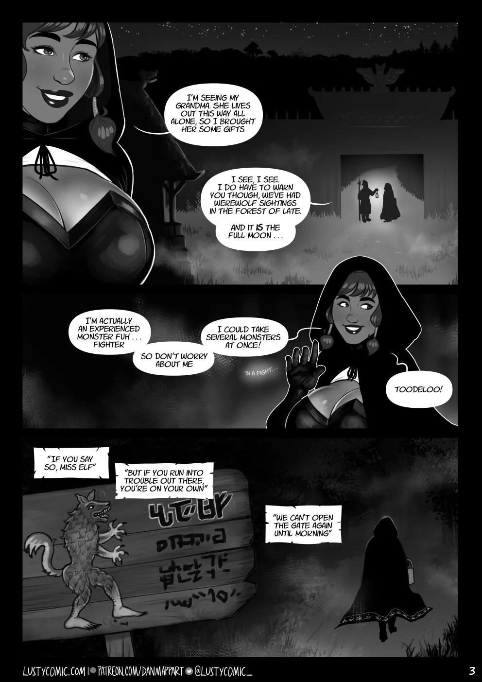 Lusty And The Big Bad Werewolf  Porn Comics english 03