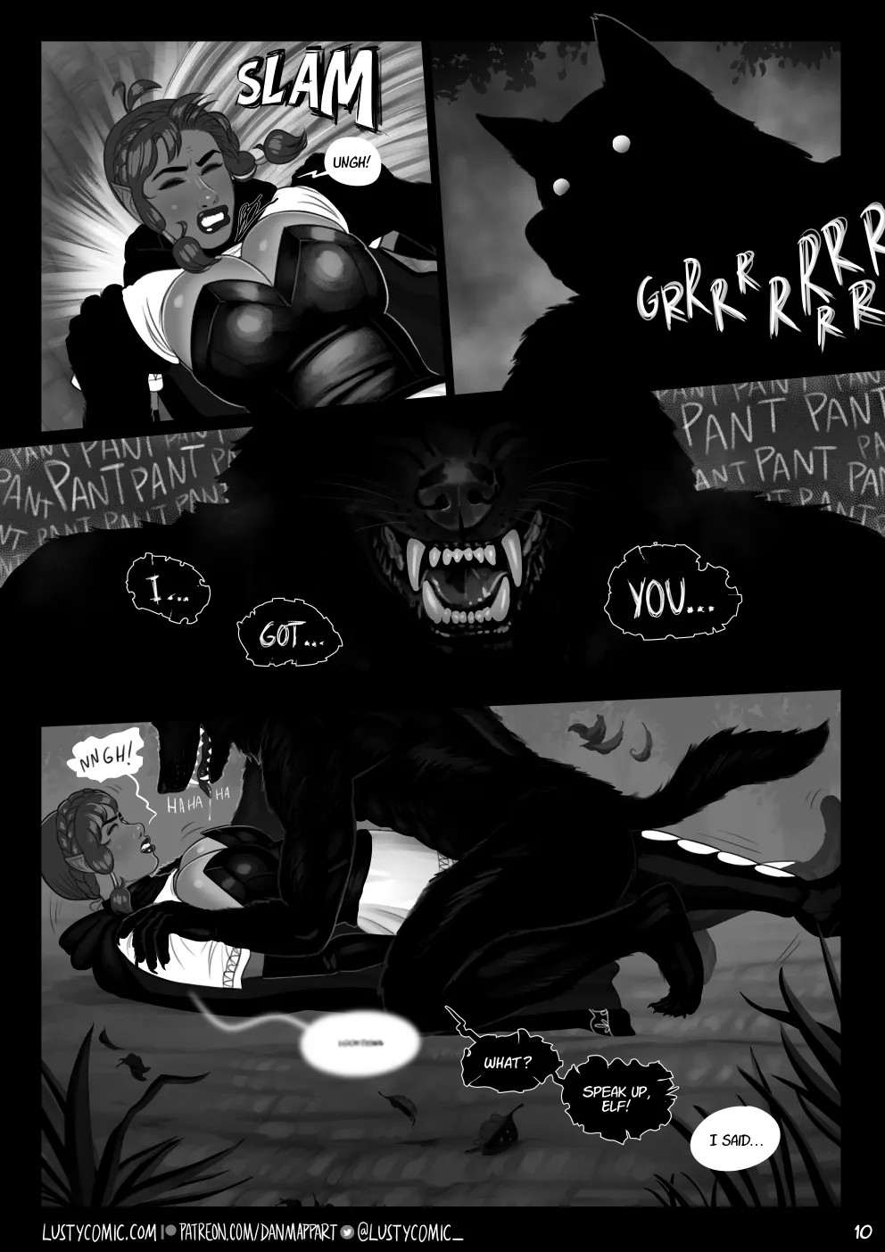 Lusty And The Big Bad Werewolf  Porn Comics english 10