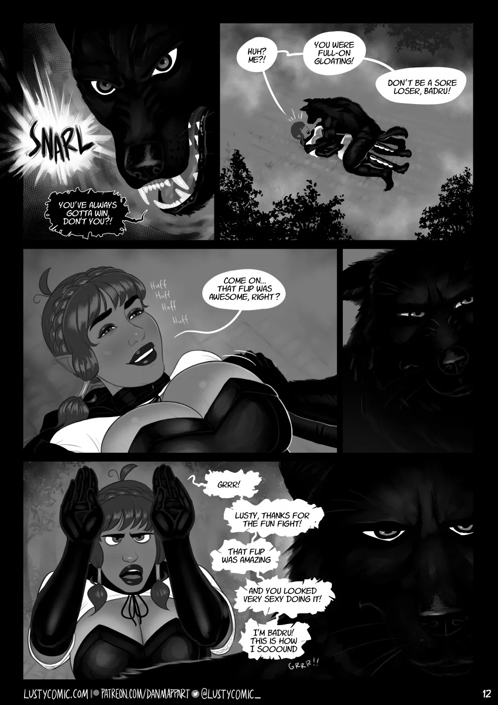 Lusty And The Big Bad Werewolf  Porn Comics english 12