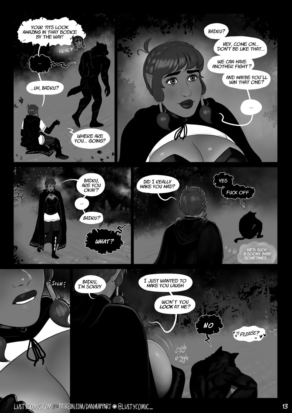 Lusty And The Big Bad Werewolf  Porn Comics english 13