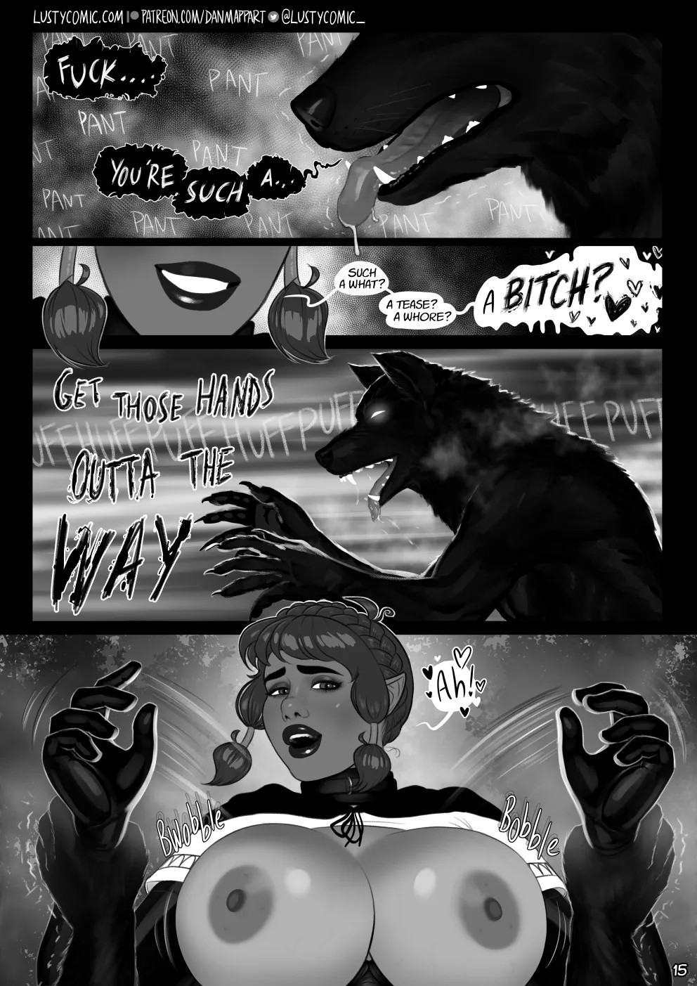 Lusty And The Big Bad Werewolf  Porn Comics english 15