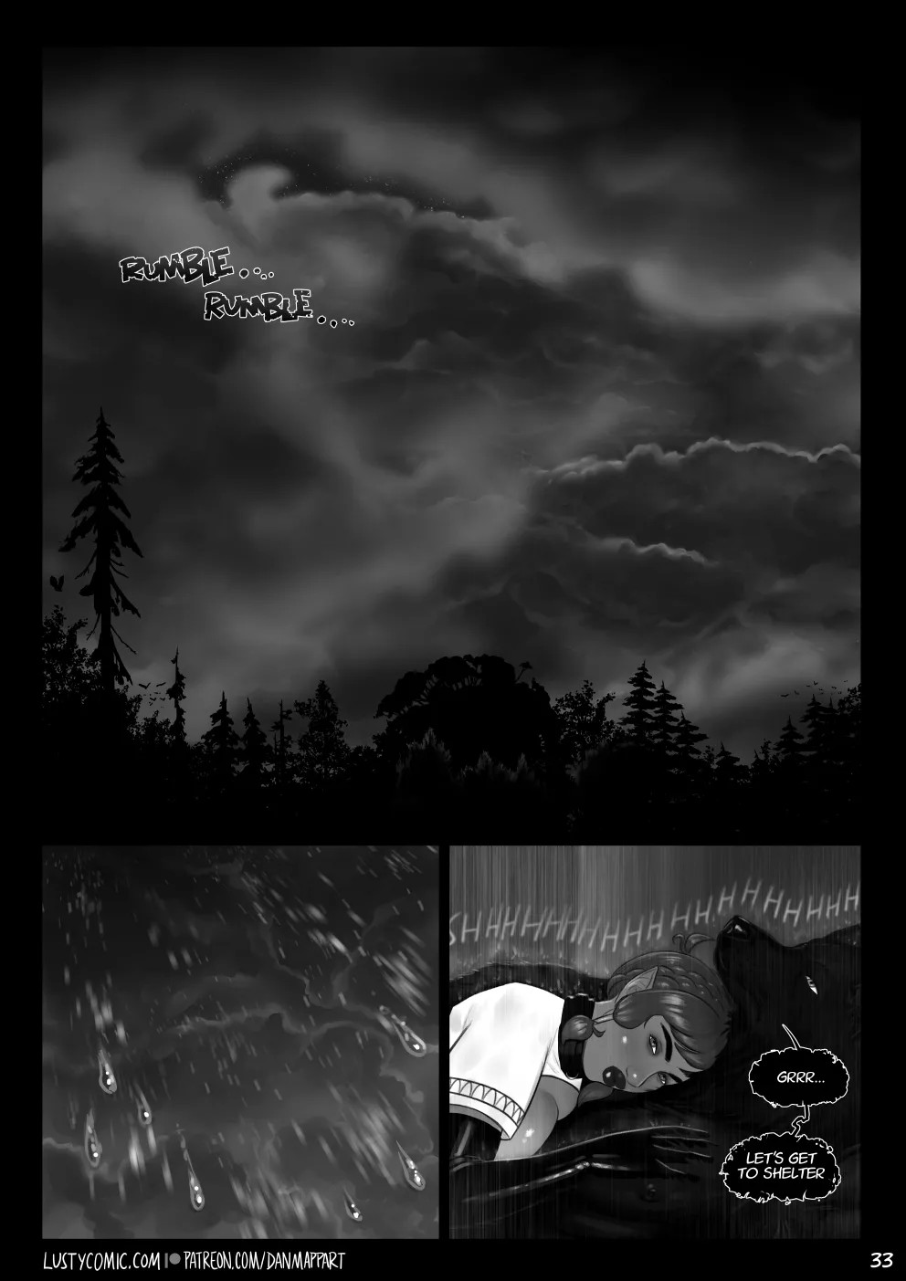 Lusty And The Big Bad Werewolf  Porn Comics english 33