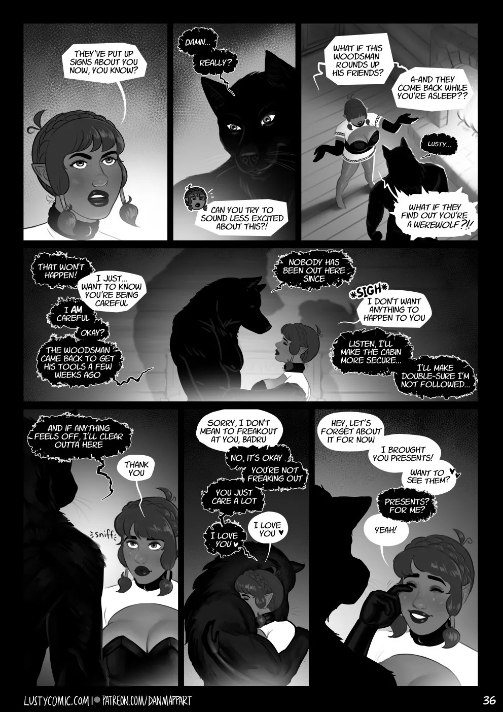 Lusty And The Big Bad Werewolf  Porn Comics english 36