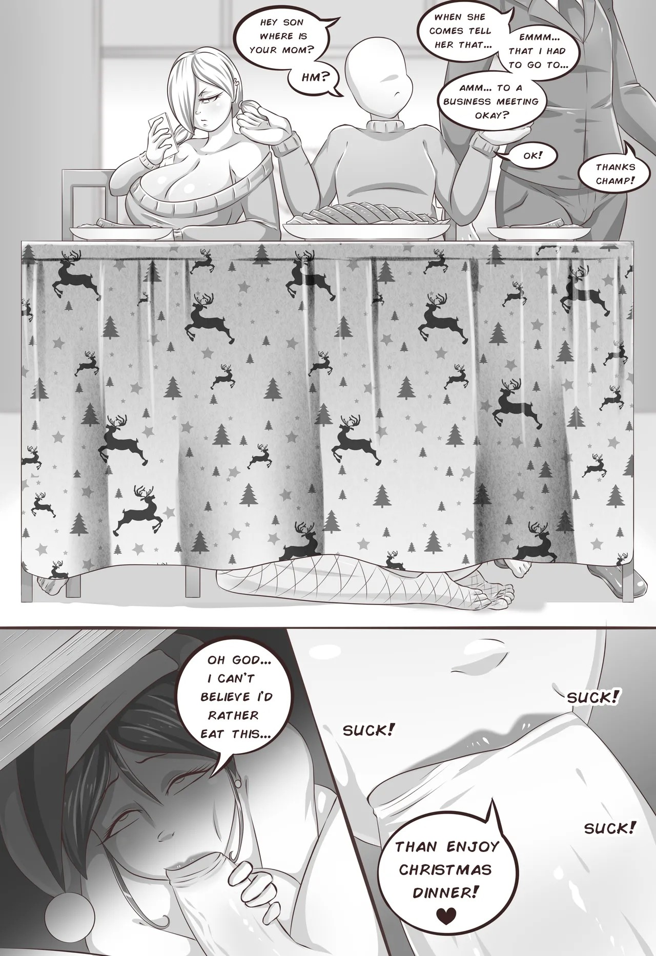 Mom's Horny Christmas Porn Comics english 11