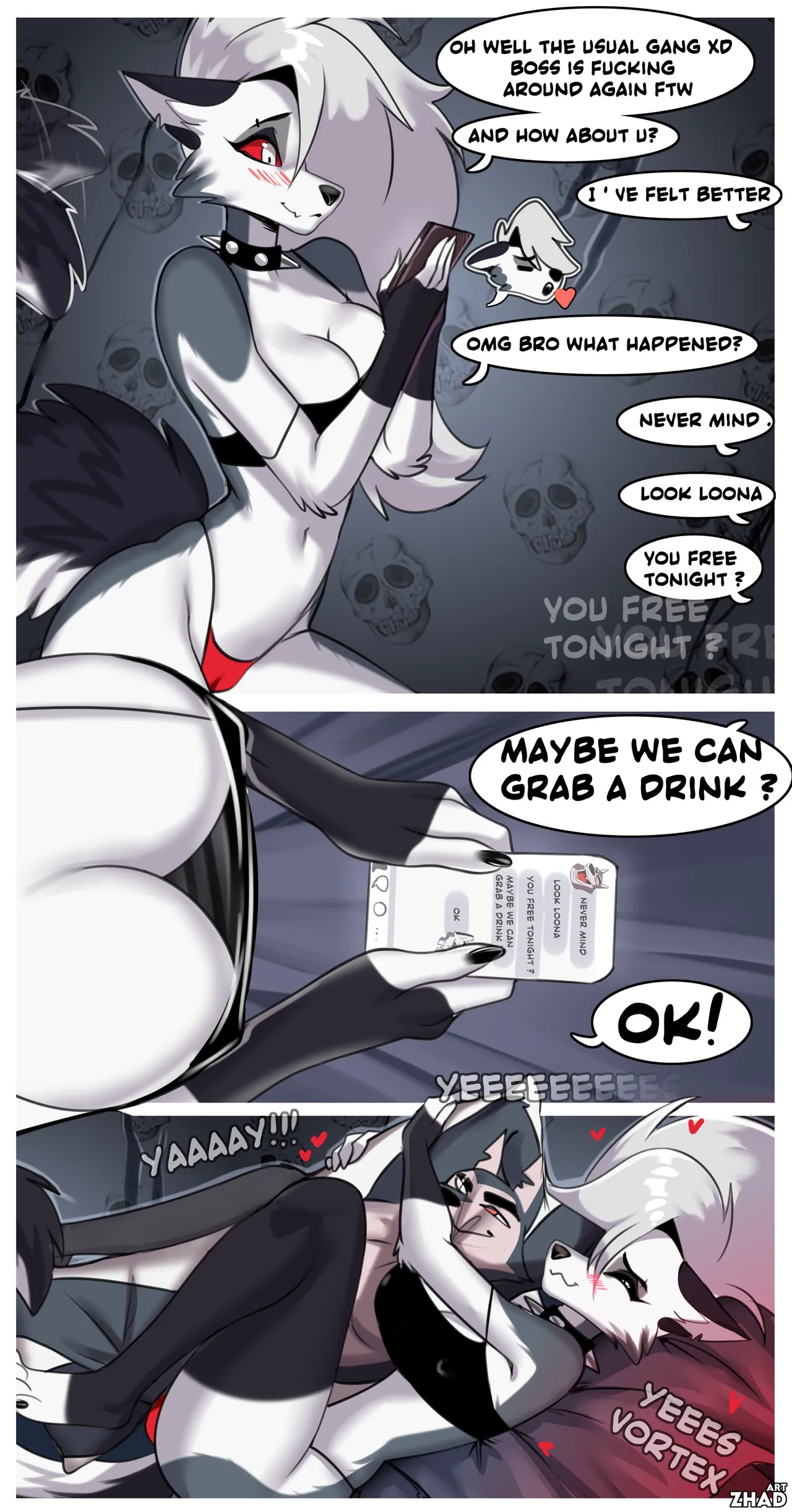 One Day, Loona Was Aimlessly On "Hellgram"... Porn Comics english 02