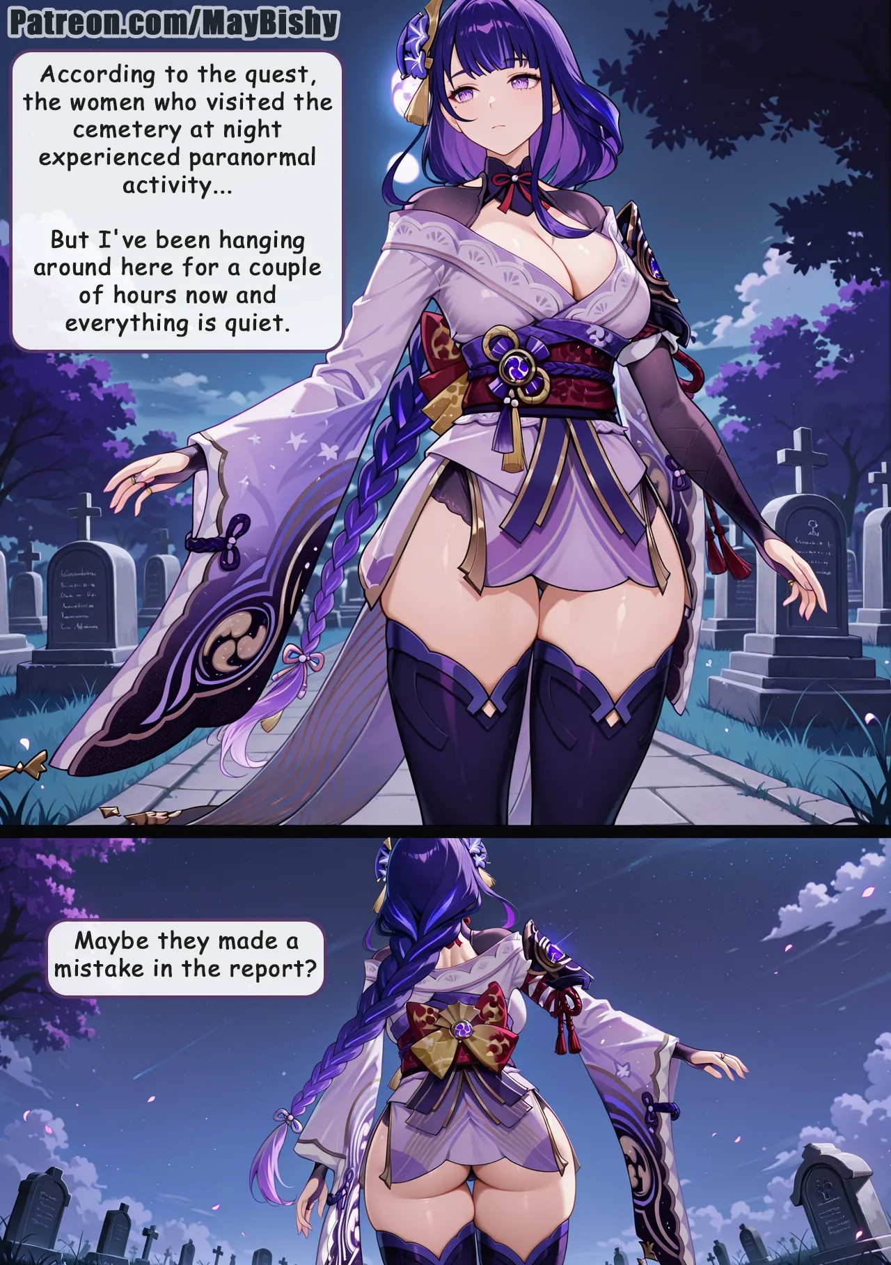Raiden Shogun: Graveyard Quest Porn Comics english 02