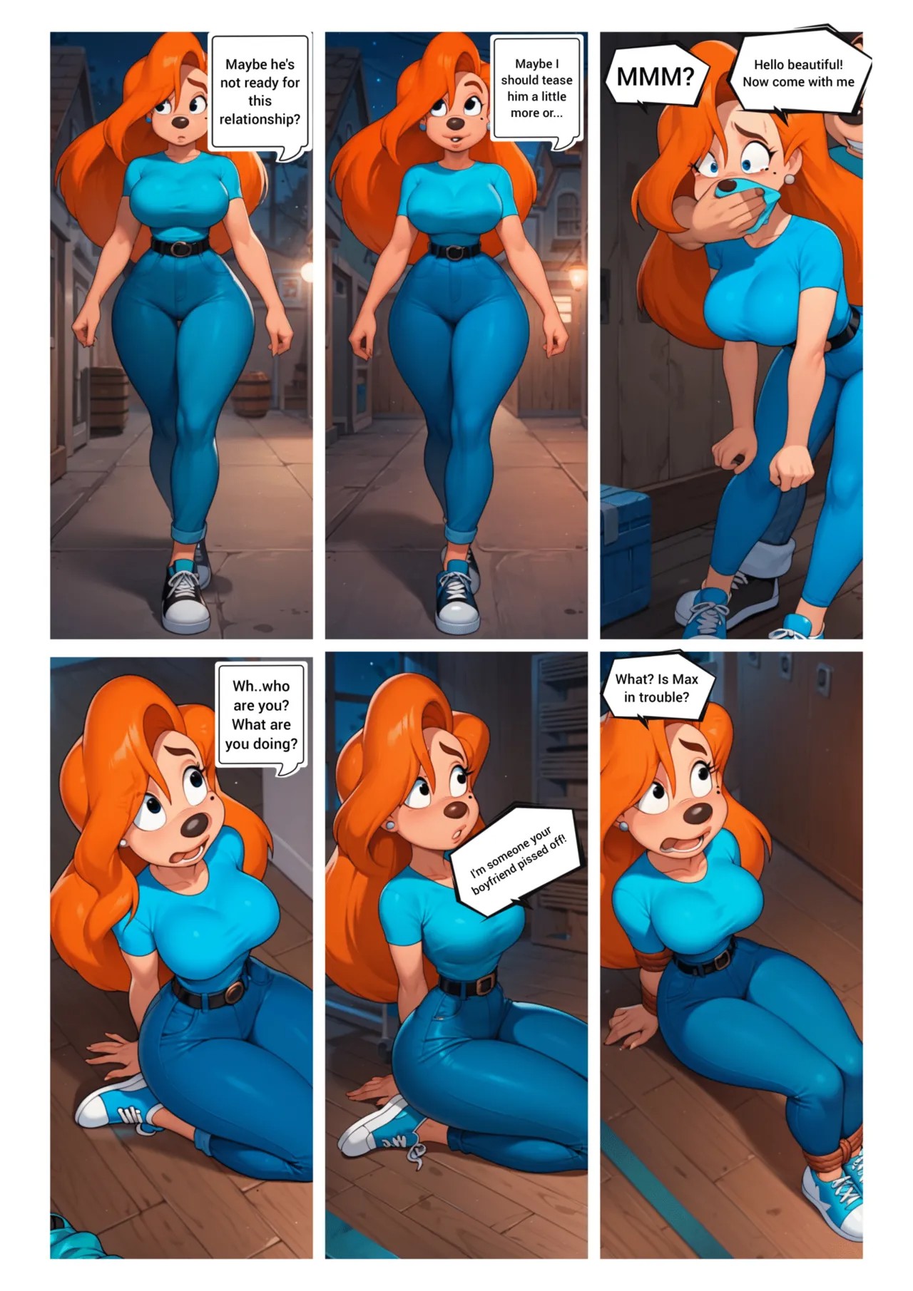 Roxanne Kidnapped For Ransom With a Special Twist Porn Comics english 03