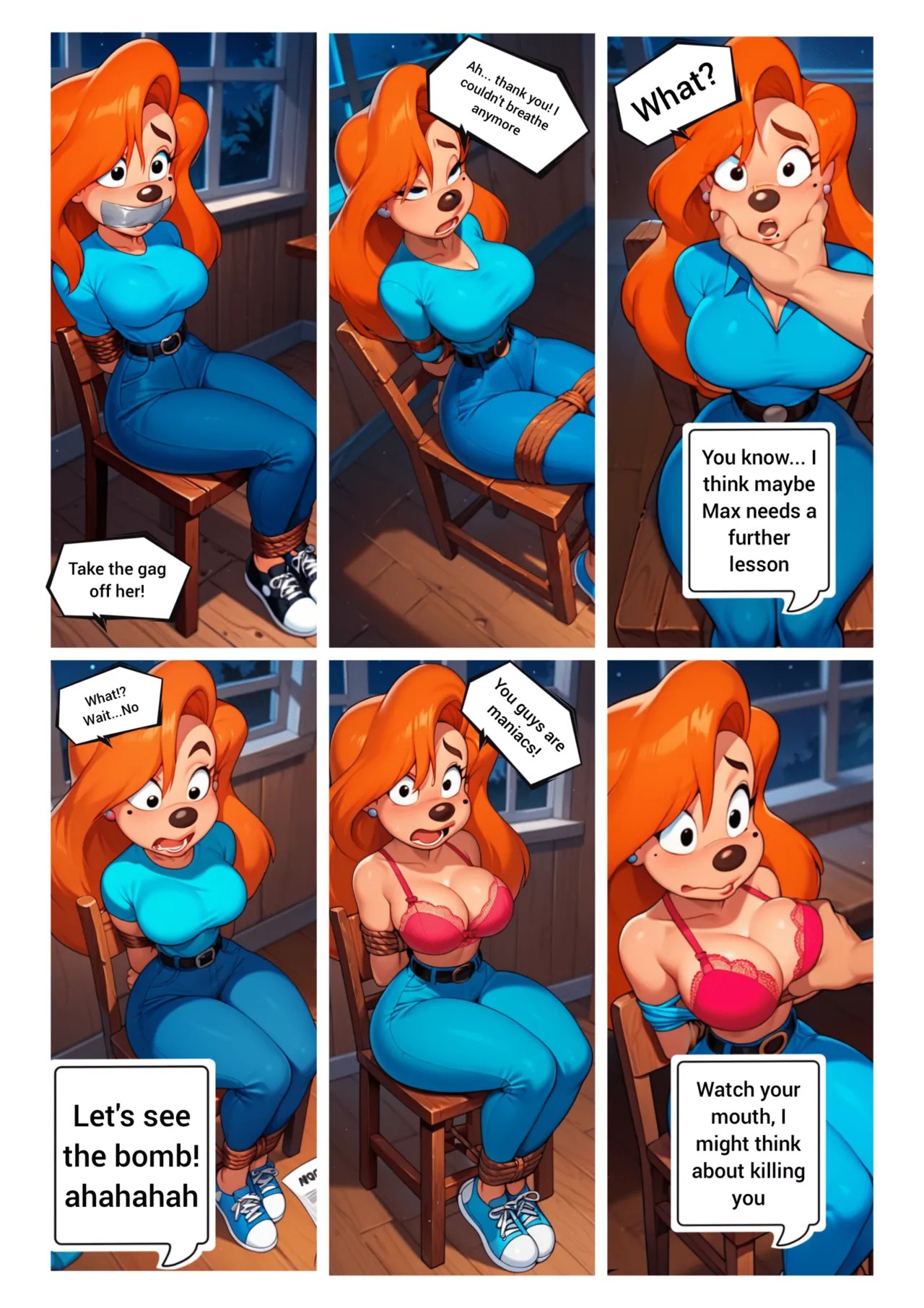 Roxanne Kidnapped For Ransom With a Special Twist Porn Comics english 05