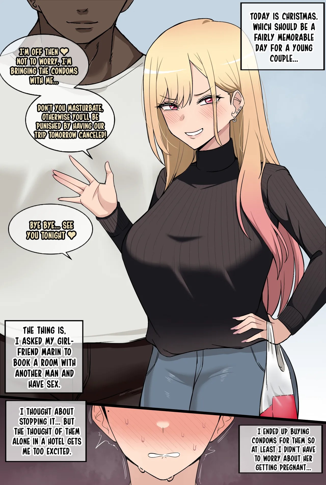 Secret Cuckolding Game Between Me And My Girlfriend Porn Comics english 02