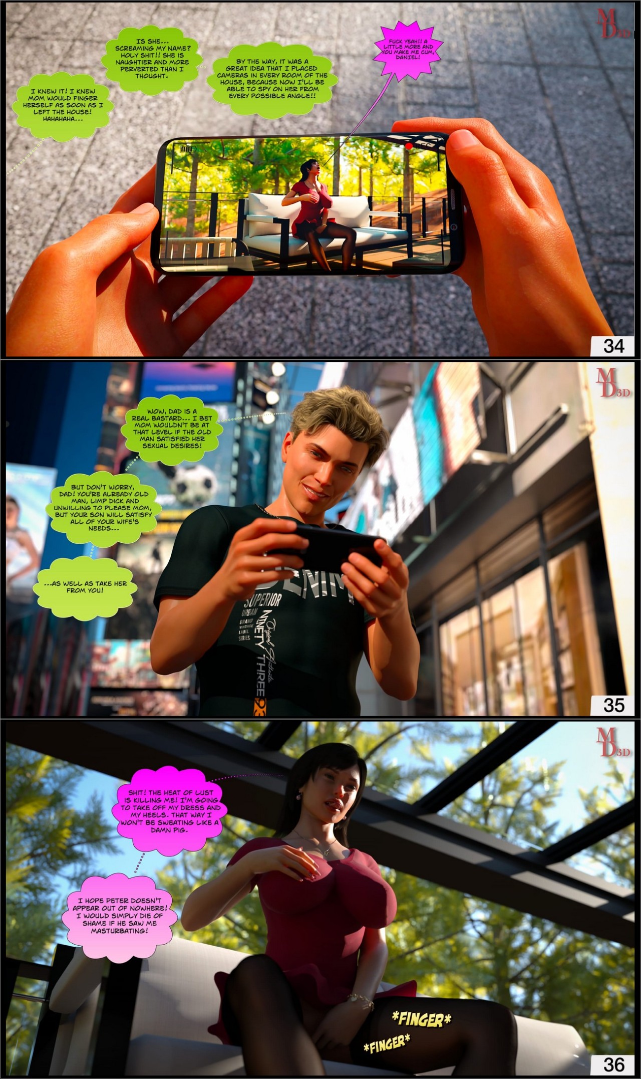 Slave Of A Cruel Son Porn Comics english 14