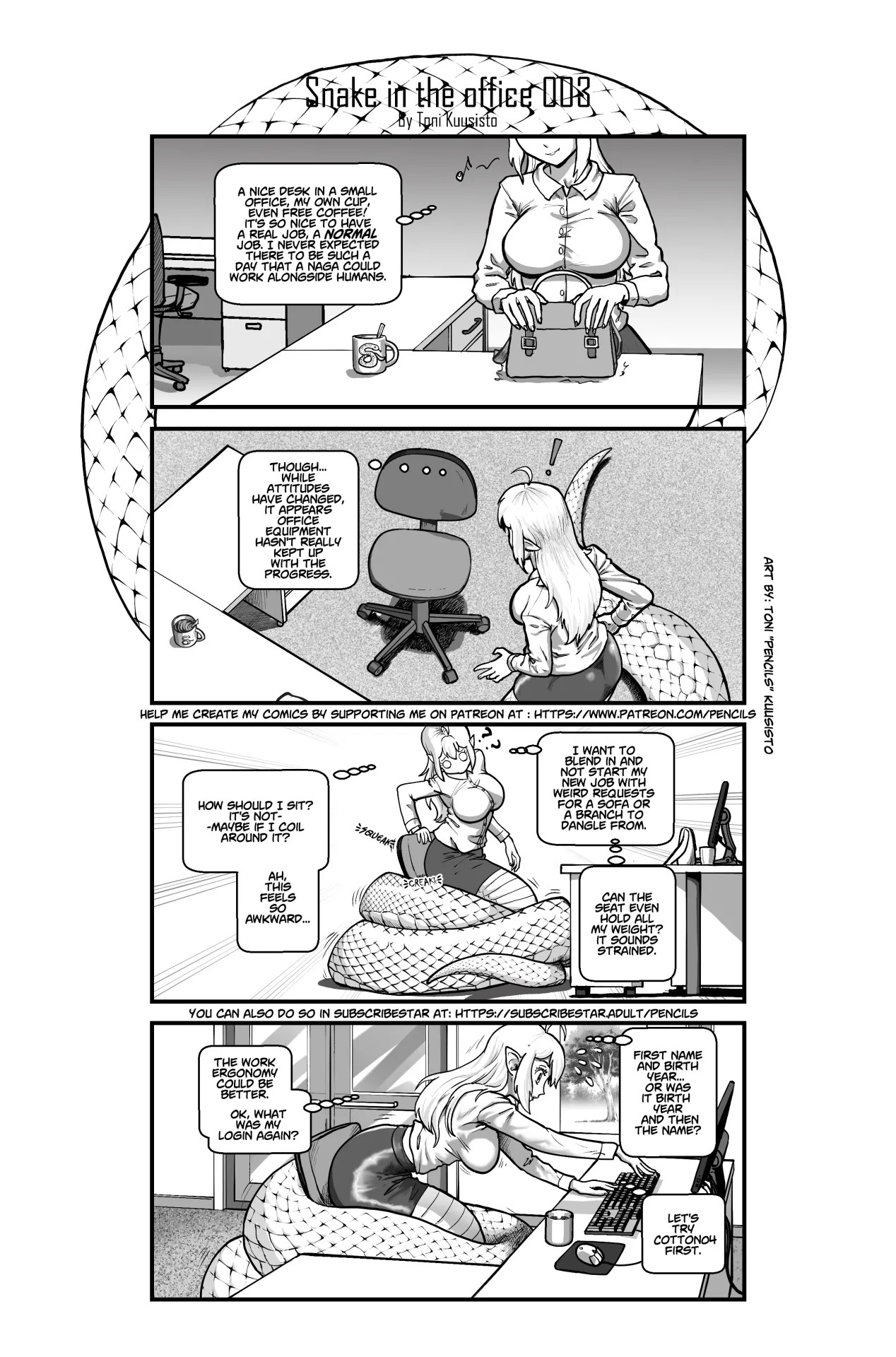 Snake In The Office Porn Comics english 07