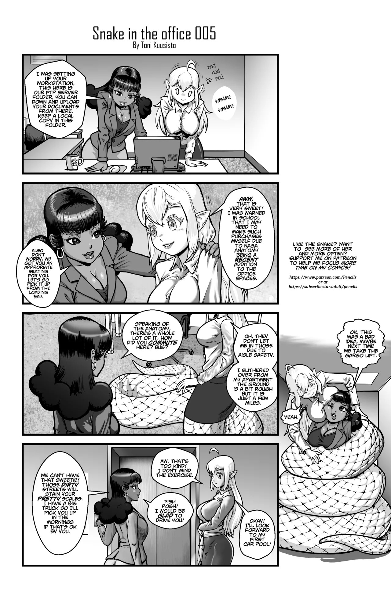 Snake In The Office Porn Comics english 09