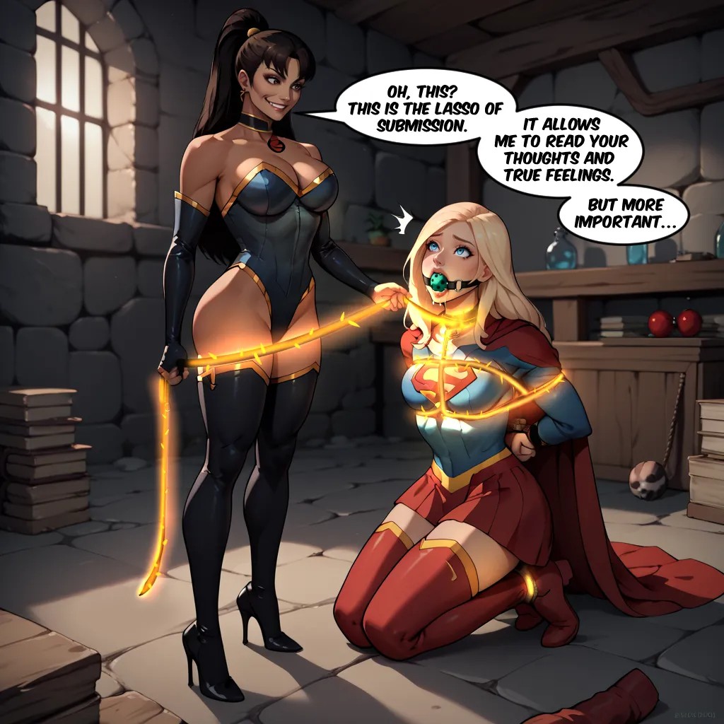 Supergirl: Imprisoned By The Lasso Of Submission Porn Comics english 08