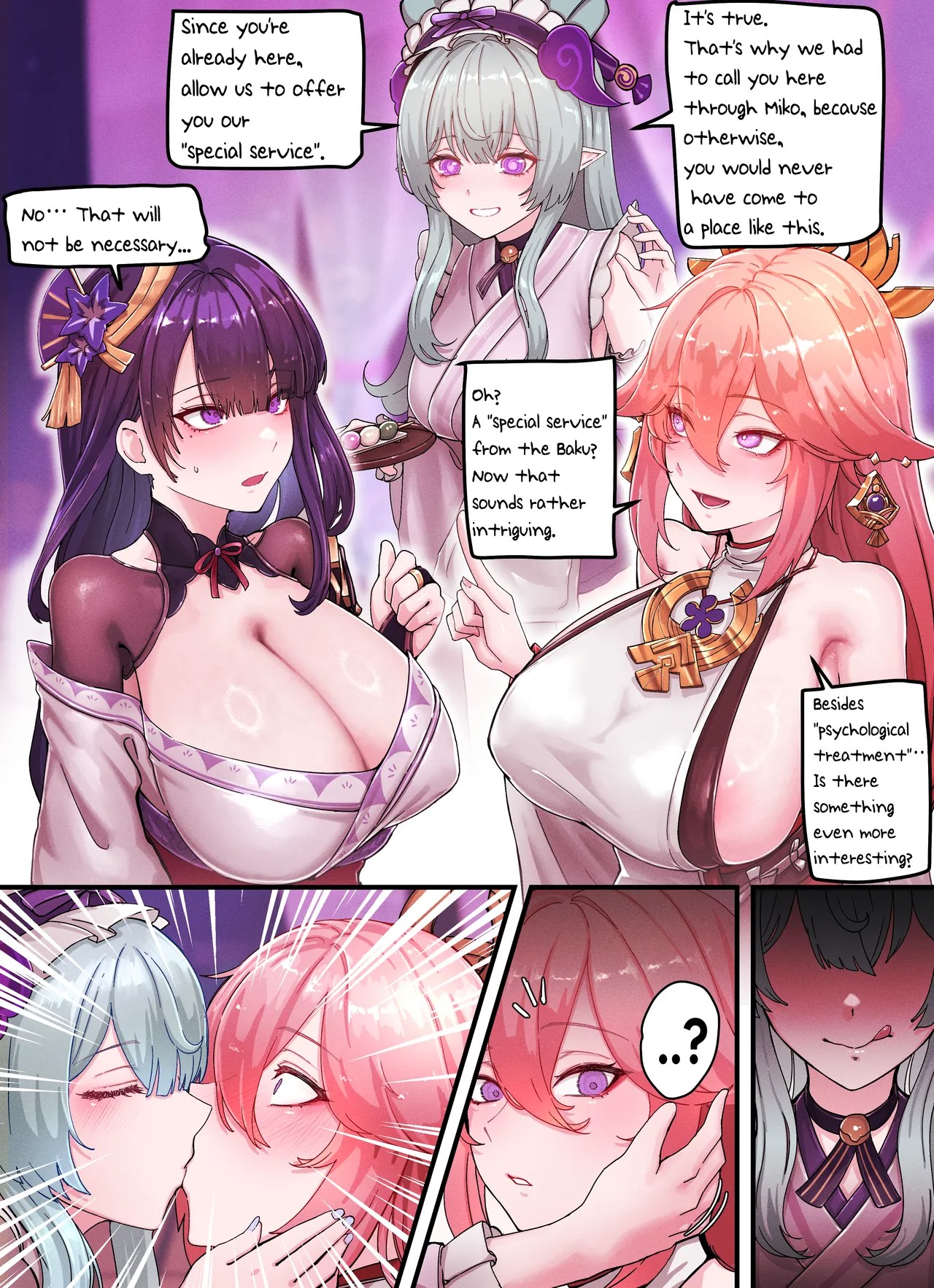 Teyvat Gravure Part 9: Raiden & Miko  Porn Comics english 03