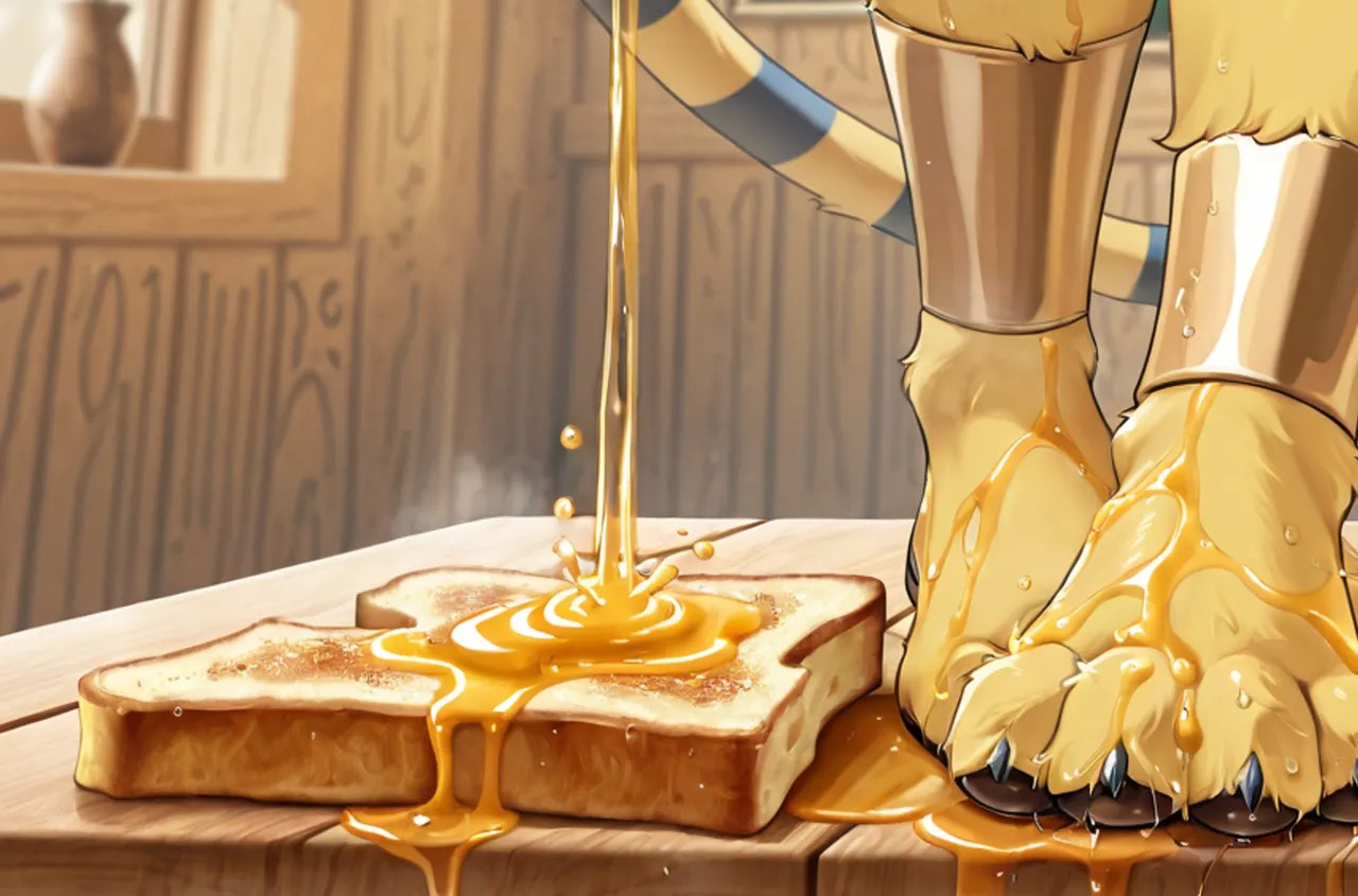 AI Generated: Renamon Maid Café Porn Comics english 22