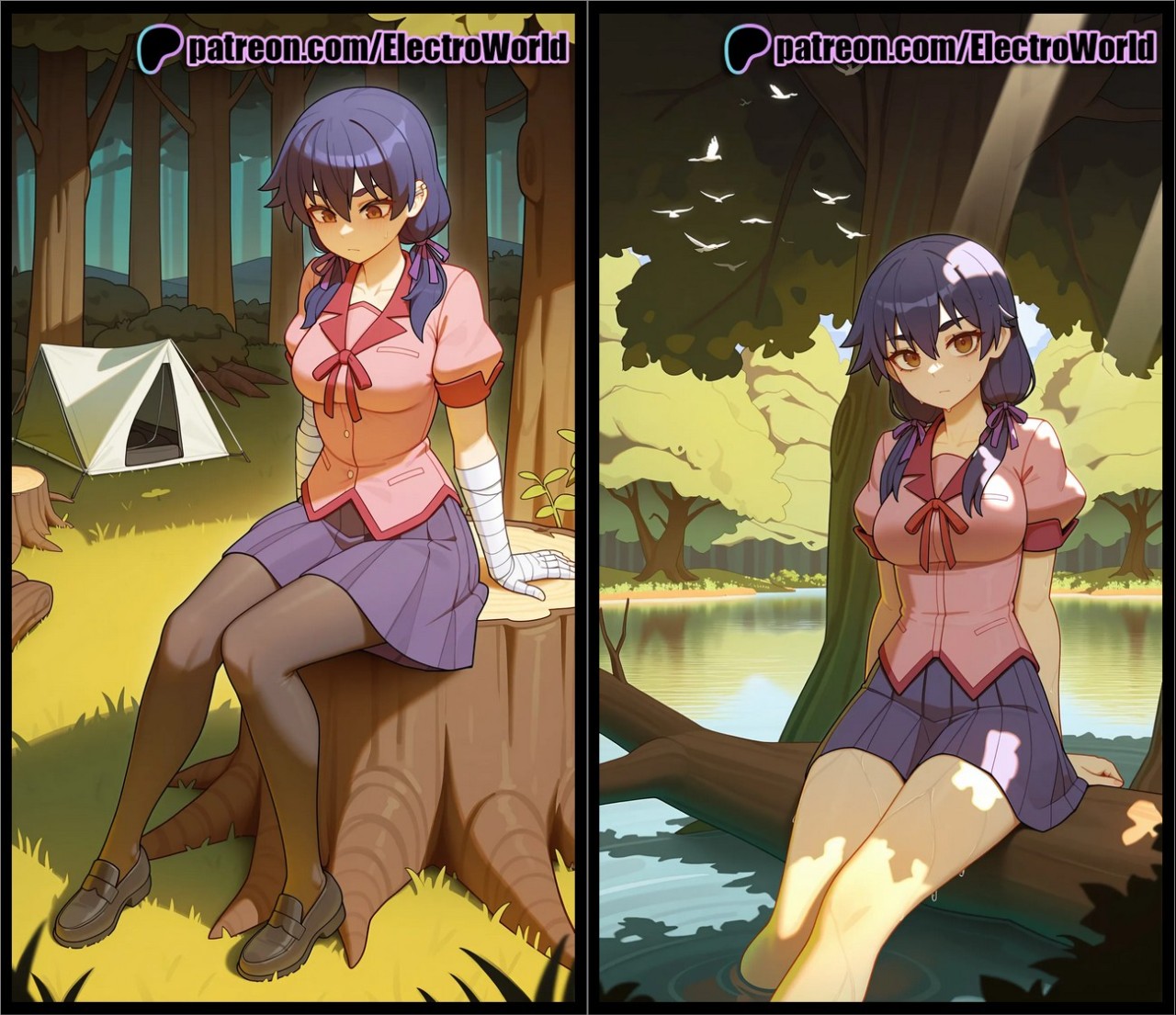 AI Generated: Suruga Kanbaru Porn Comics english 03