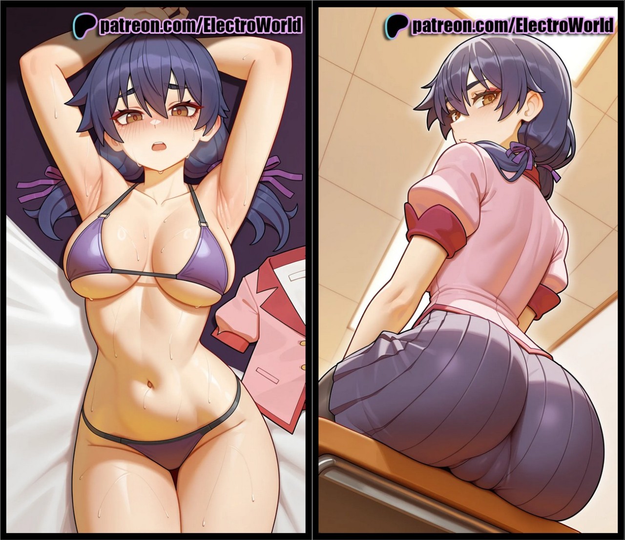 AI Generated: Suruga Kanbaru Porn Comics english 04