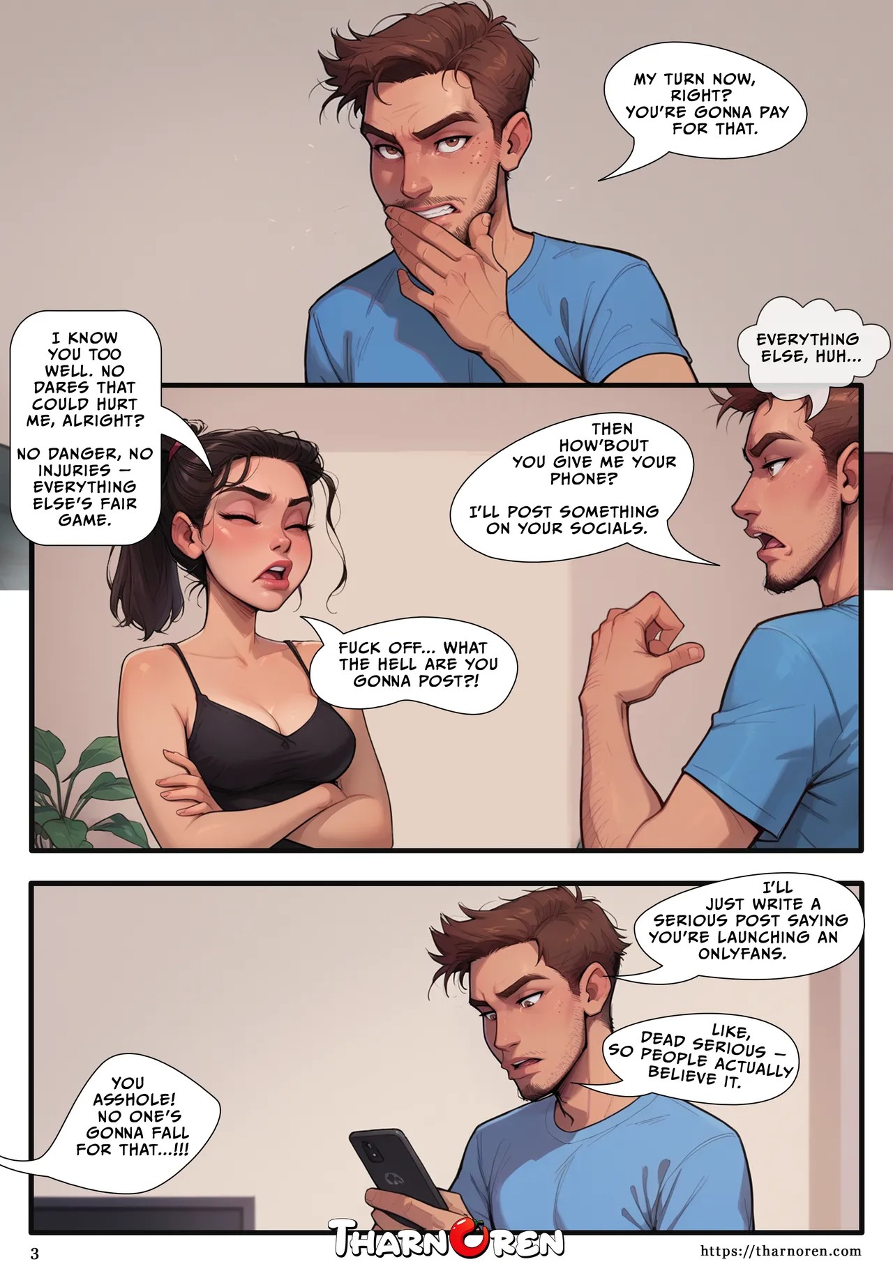 Bet You Won't By Tharnoren Porn Comics english 04